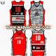 Custom design reversible basketball uniform set